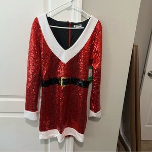Sequin Santa dress